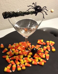 halloween martini swizzle